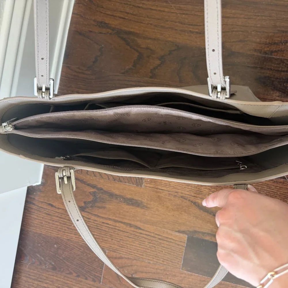 Tory Burch Large Tote, Grey - Picture 3 of 6